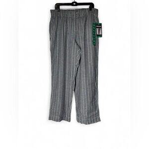 Briggs New York Gray & White Pinstripe Dress Pants